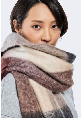 Checkered Wool Scarf
