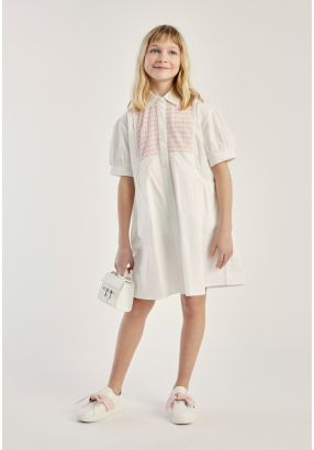 Knitted Bodice Shirt Dress