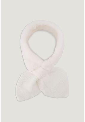 Knitted Faux Fur Scarf