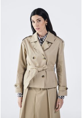 Double Breasted Belted Jacket