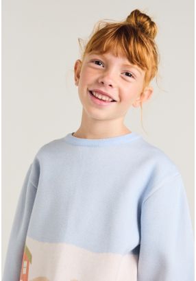 Knitted Colorful Sweater