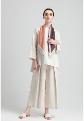 Solid Color Linen Wide Leg Pants