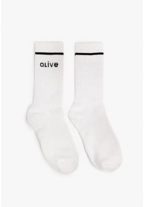 Solid Embellished Socks