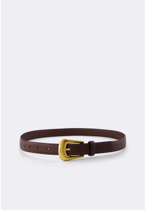 Matte Buckle Belt