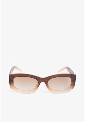 Oval Gradient Frame Sunglasses