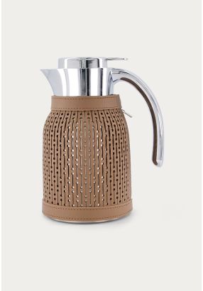 Vacuum Flask With Leather Cover 1L