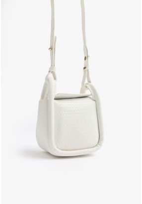 Textured Leather Mini Crossbody Bag