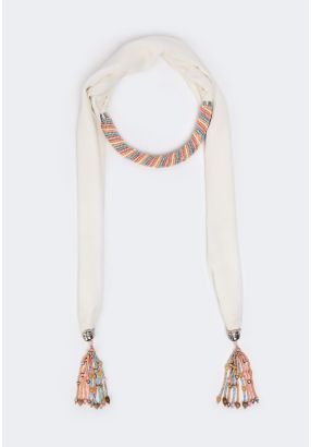 Beaded Chiffon Scarf