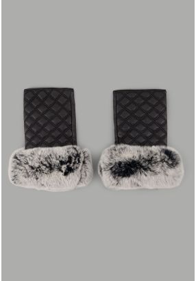 Cropped Rabbit Hair Gloves