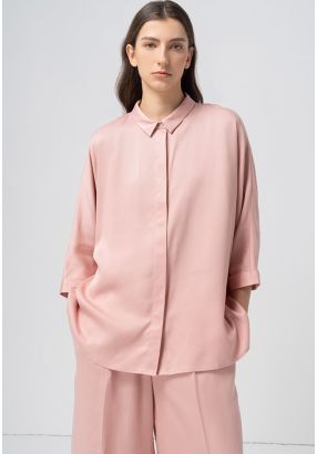 Solid Kimono Sleeves Shirt
