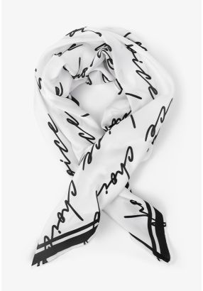 Abstract Print Square Scarf