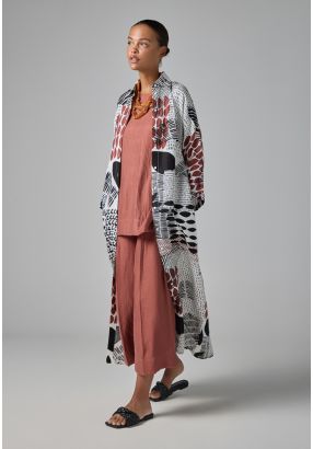 Long Sleeve Belted Shirt Dress