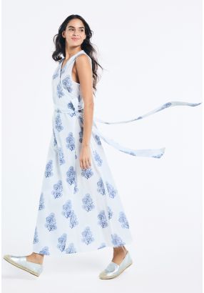 Floral Print V-Neck Dress