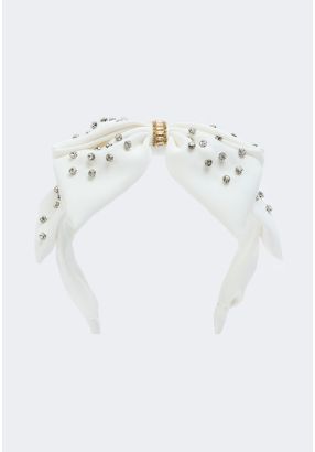 Crystal Embellished Knitted Headband