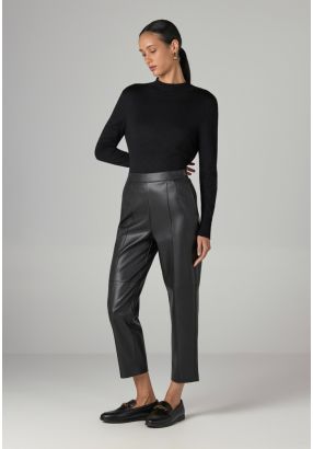 Basic PU Leather Trousers