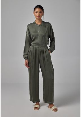 Elasticated Waist Basic Trousers