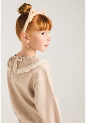 Faux Fur Knitted Sweater