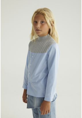 Knitted Neck Shirt
