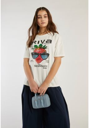 Printed Short Sleeved T Shirt