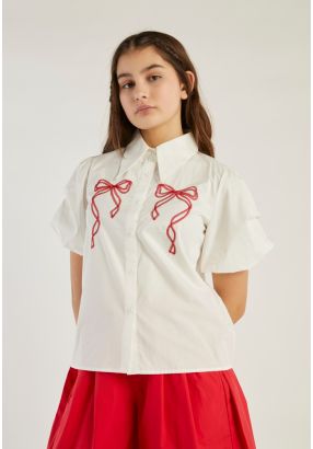 Solid Embroidered Shirt