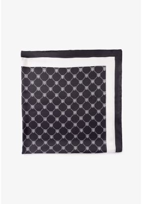 Riva Monogram Two-Tone Scarf