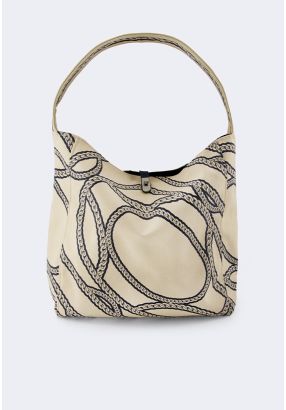 Rope Pattern Tote Bag
