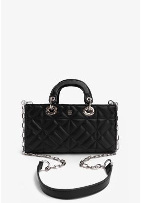 Embellished Quilted Handbag
