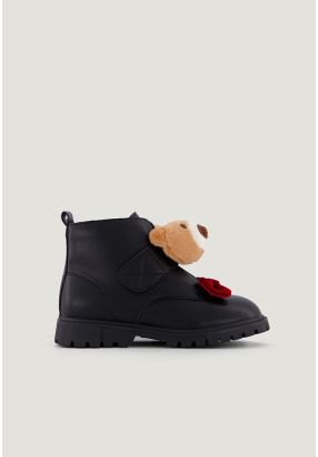 Bow and Bear Embellished Boots