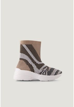 Knitted Printed Boots