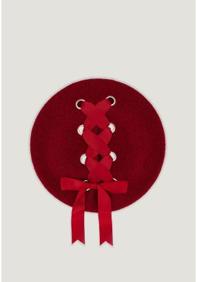 Tie Ribbon Beret Hat