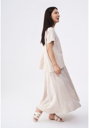 Single Tone Flared Skirt