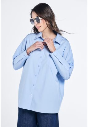Drop Shoulder Solid Shirt
