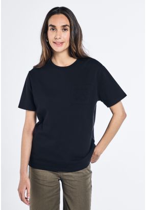 Embossed Monogram Solid T-Shirt