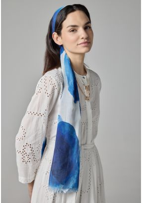 Printed Fringe Scarf