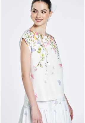 Printed Sleeveless Top