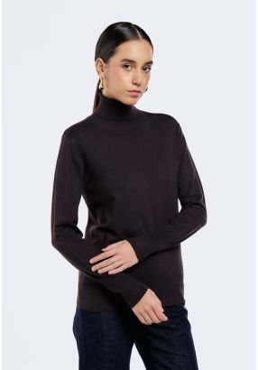 Knitted High Neck Top