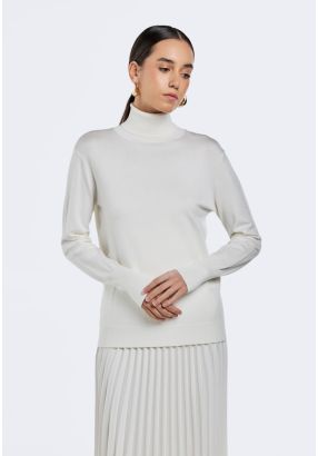 Knitted High Neck Top