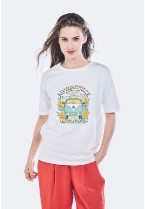 Printed Motif T-Shirt