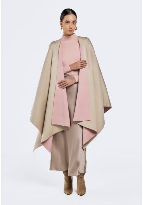 Solid Knitted Poncho