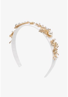 Embellished Metallic Headband