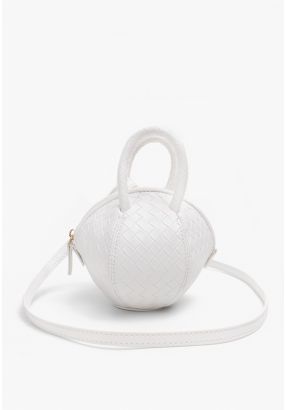 Round Ball Metallic Crossbody Bag