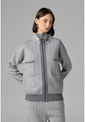 Drop Shoulder Full Zip Jacket