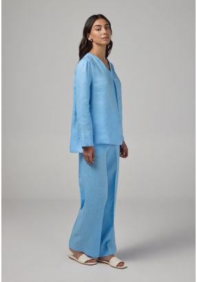 Linen Wide Leg Trousers