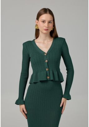 Textured Knitted Cardigan