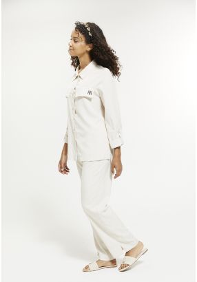 Monogram Embossed Trousers