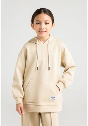Solid Knitted Hoodie