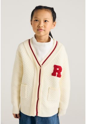 Contrast Knitted Cardigan