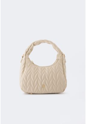 Solid Textured Handbag