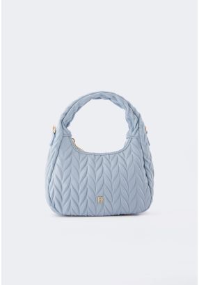 Solid Textured Handbag