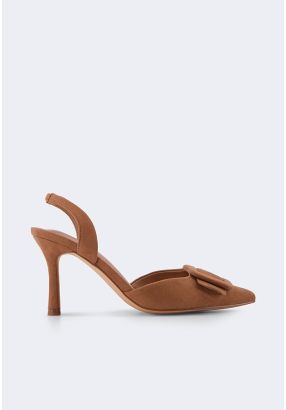 Suede Slingback Heels